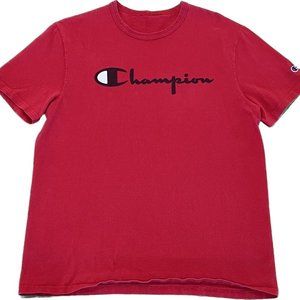 Champion T-Shirt Tee Men's Script Logo Jersey Tee Short Sleeve Authentic Classic